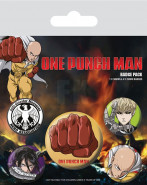 One Punch Man Pin-Back Buttons 5-Pack Destructive